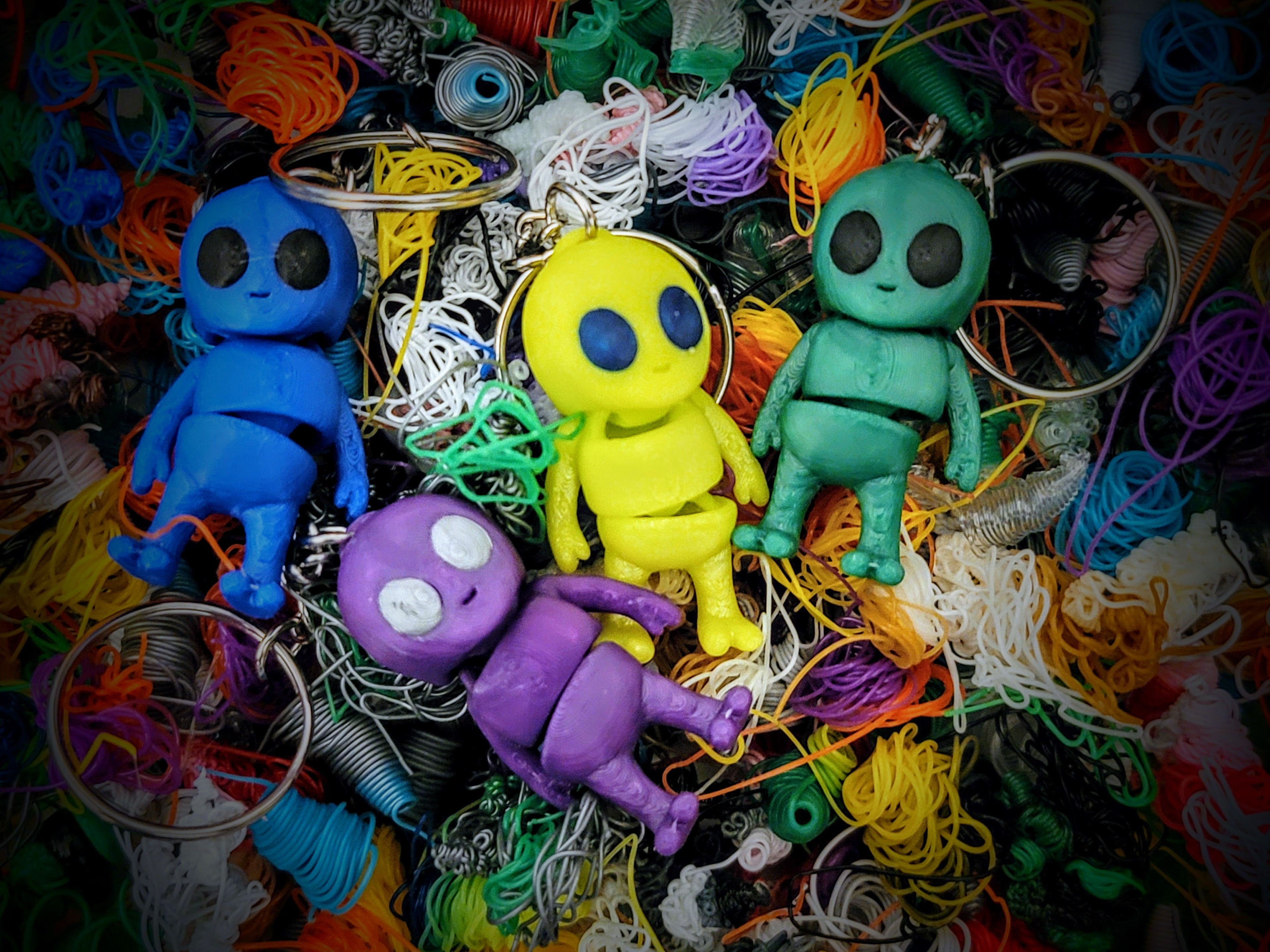 Alien Buddy Keychains