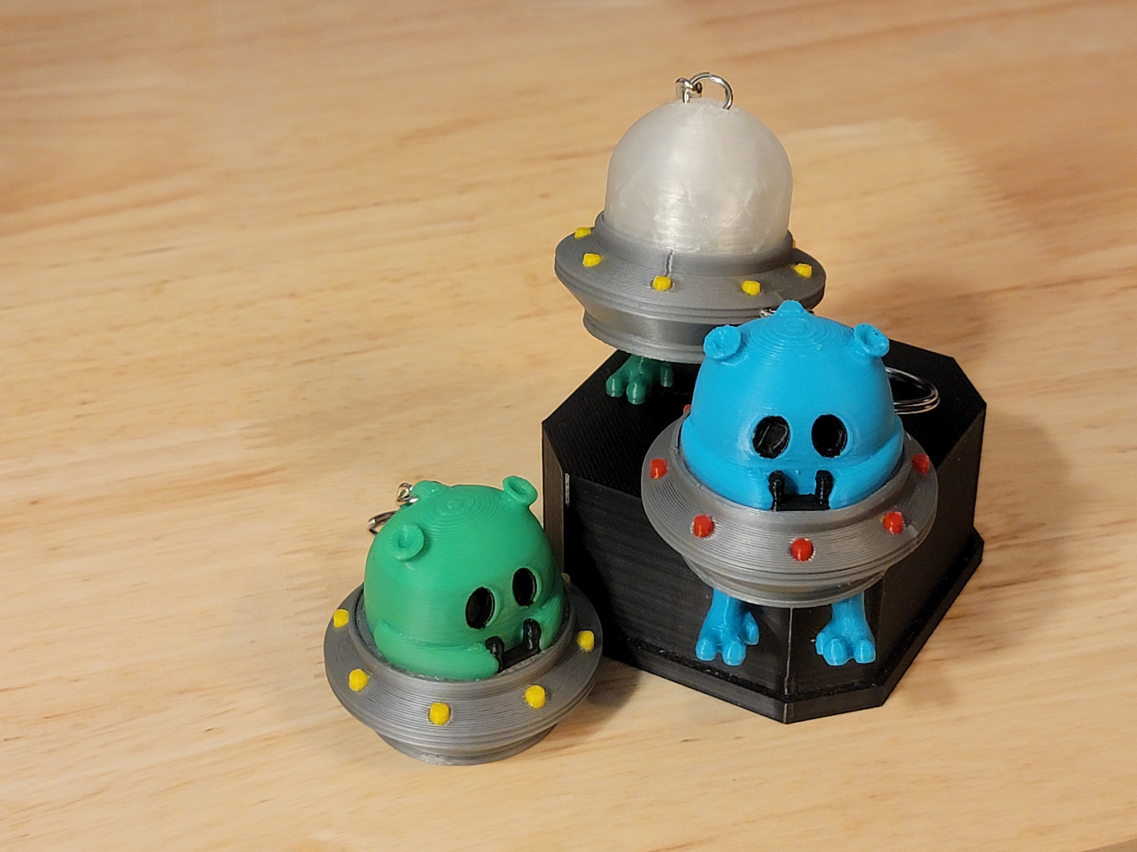 Flying Martian Keychains